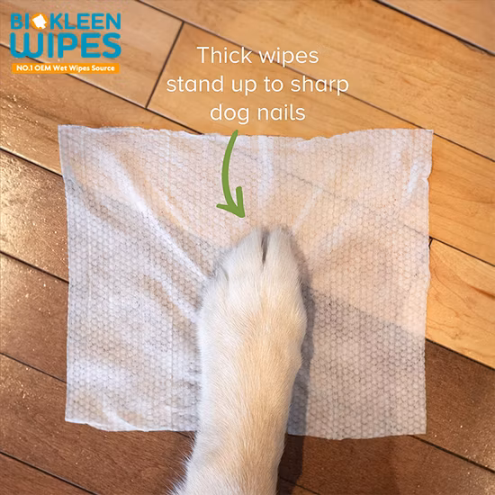 Superweiches Vliesmaterial, antiseptische, desodorierende Feuchttücher für die Tierpflege und Hundeohrentücher